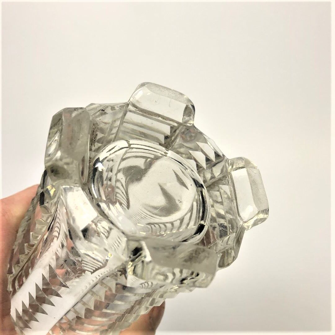 Ancient 19th-XXth cut crystal vase