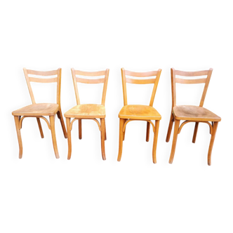 Set of 4 Baumann bistro chairs no. 56