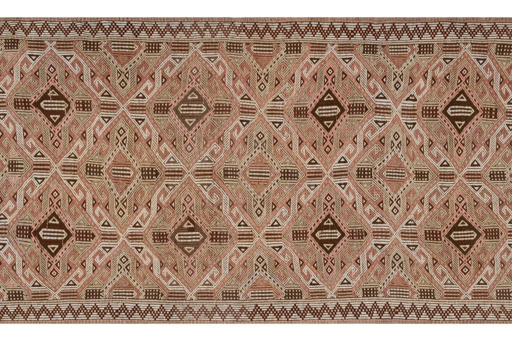 Vintage Turkish hallway rug 140x320 cm