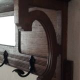 Wall-mounted coat rack, entryway shelf