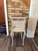 Renovated antique bedside table – Louis XV style, red marble