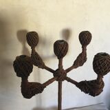 Vintage chandelier in ropes