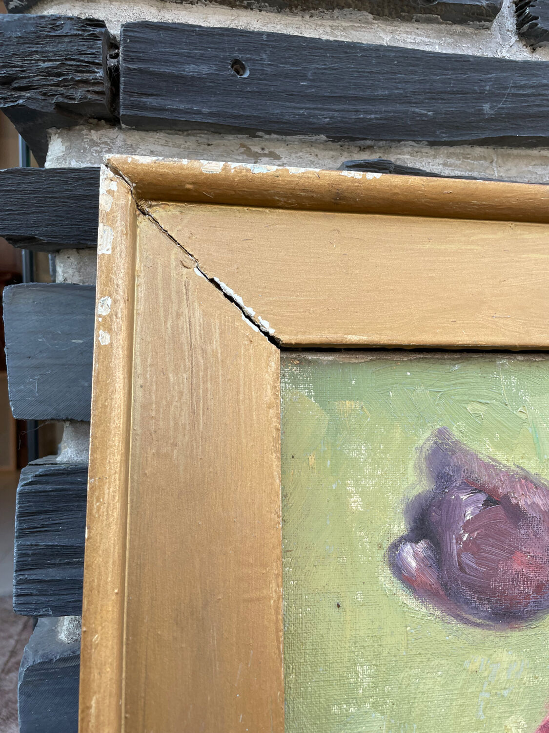 Large flowery painting