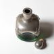 Art Nouveau Green Glass Decanter with Pewter Elements / France / 1960s