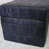 Leather ottoman chest