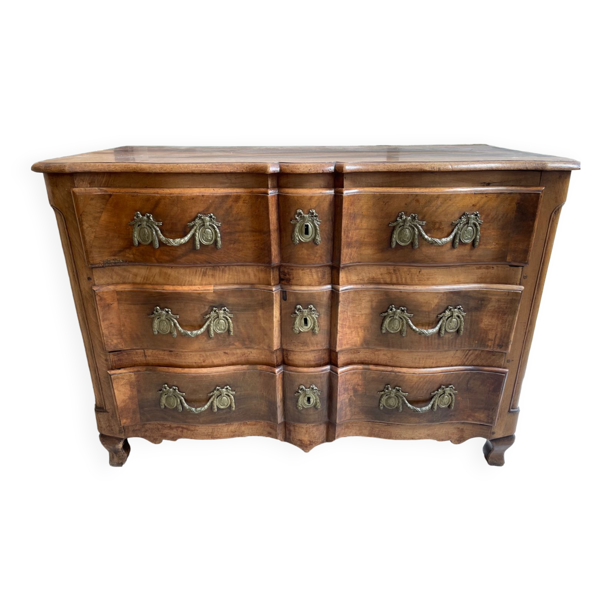 Louis XIV style crossbow chest of drawers