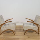 Model 410 Armchairs by Jindřich Halabala for UP Závody, Czechoslovakia, 1930s, Set of 2