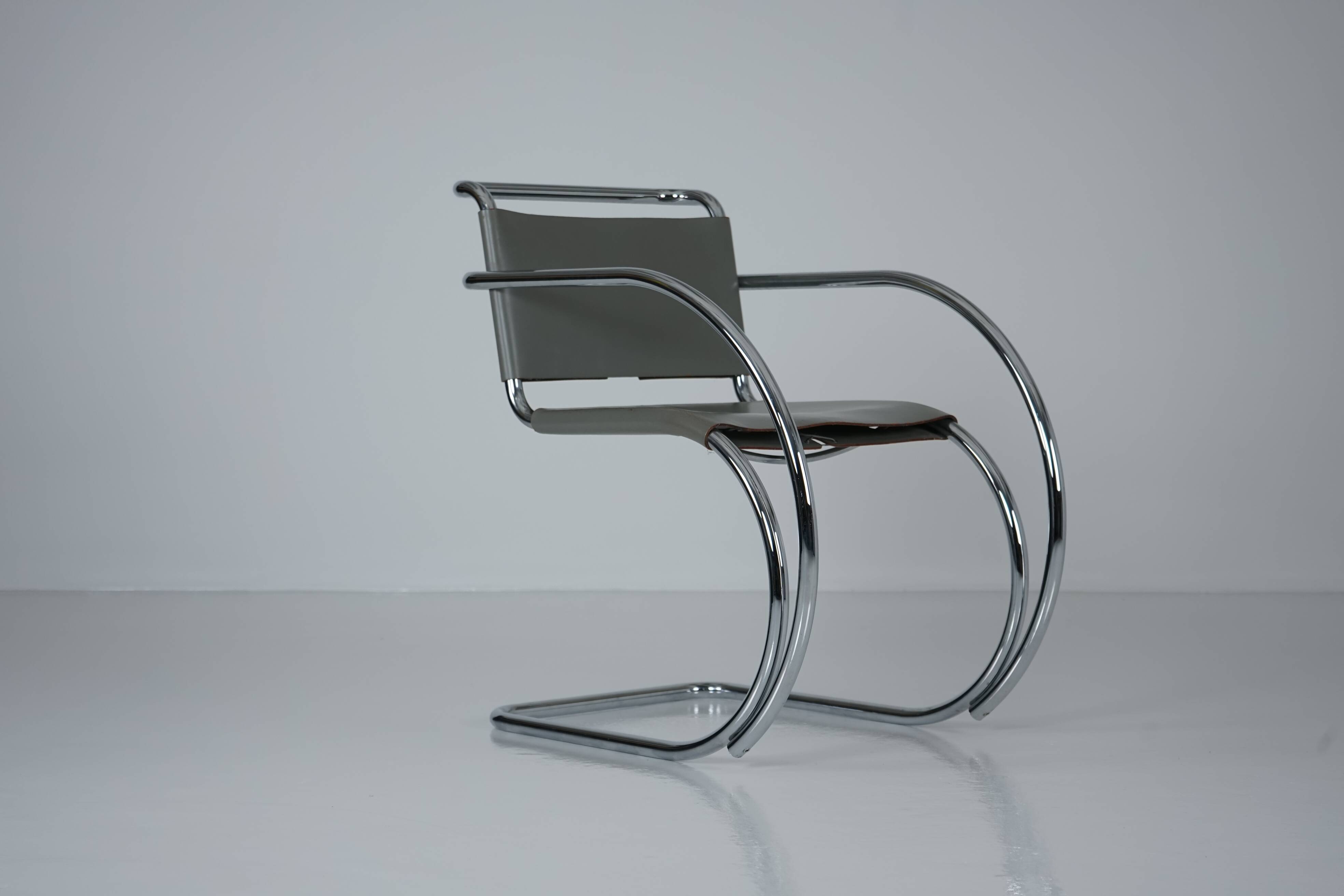 MR20 Tubular Steel Chair by Ludwig Mies van der Rohe for Knoll