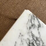 Gilded wood coffee table and marble top Louis XVI style