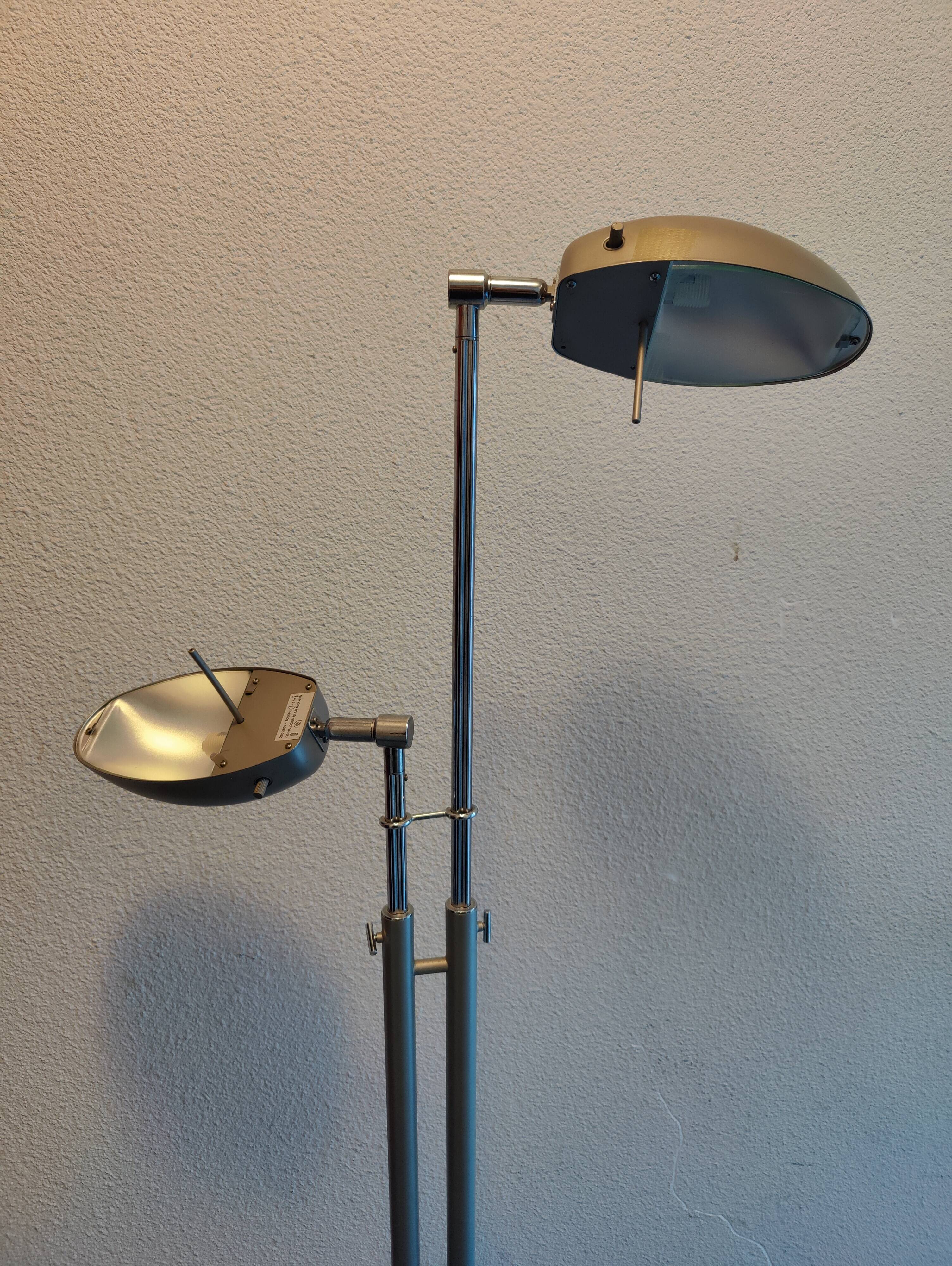 Double floor lamp, Jelken model, Ikea, 1980s