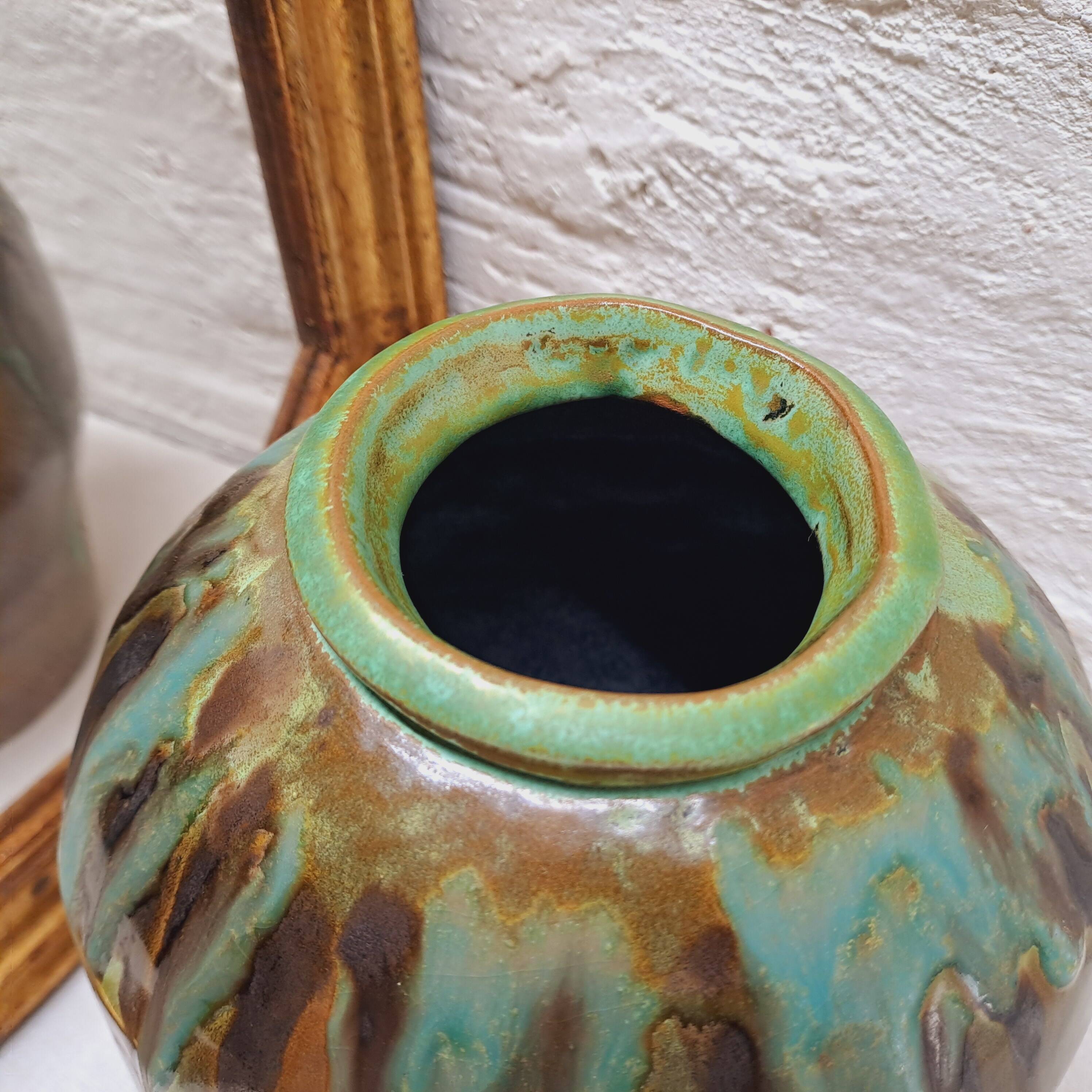Glazed ceramic vase