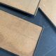 Vintage 1960 String wall shelf in gold wood - 60 x 50 cm