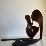 Mrs. Charles Eames_ The shadow does not bend, walnut plywood sculpture