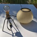 Rispal rodhoïd vintage lamp 50s