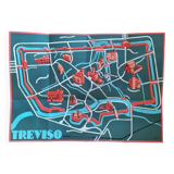 Map of the city of Treviso / Italy