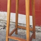 High wooden stool, workshop, vintage, 1950s