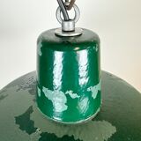 Green Industrial Factory Pendant Lamp, 1960s