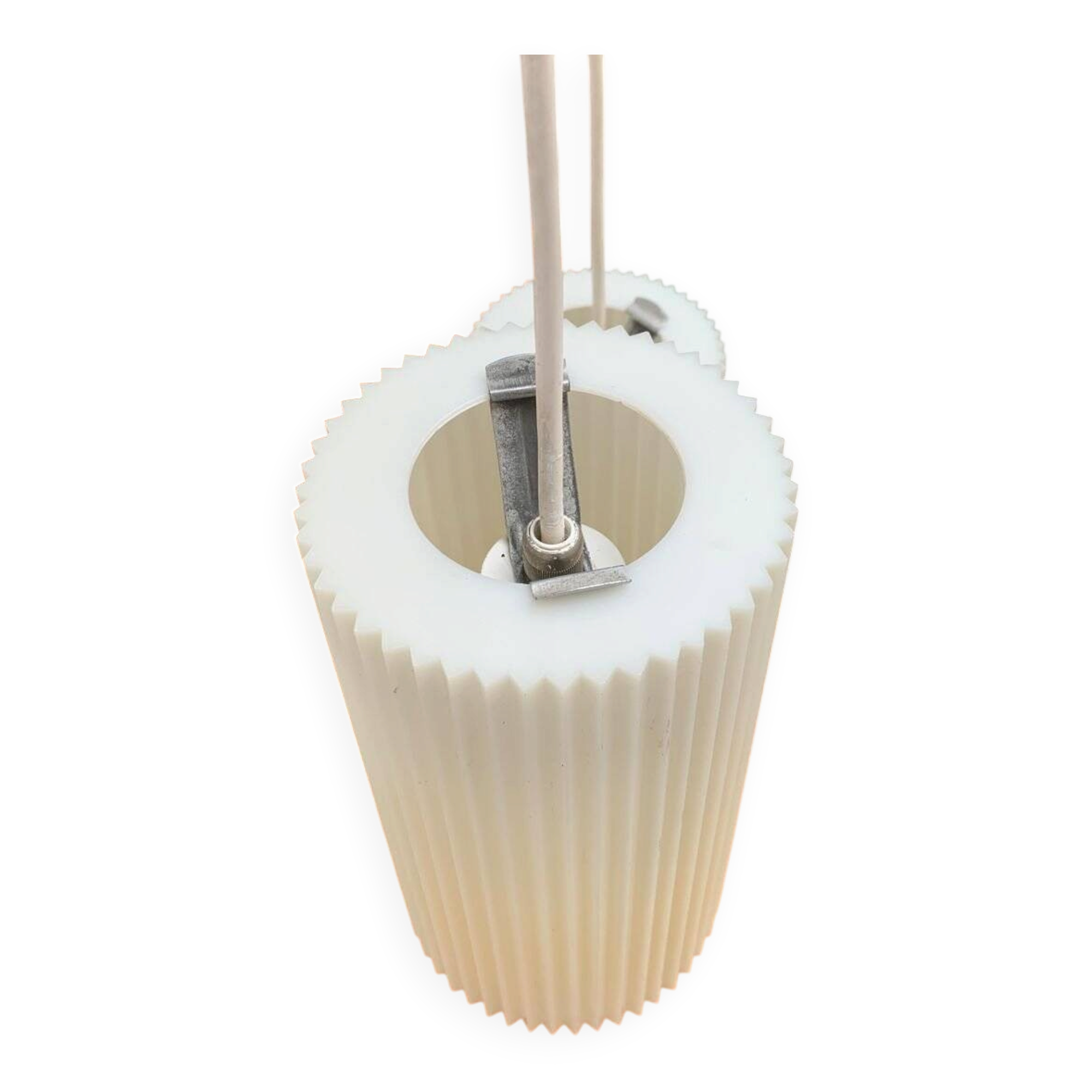 Modern mid-century German plastic suspension by Erco.
