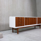 White lacquered long sideboard G Plan, 1960’s