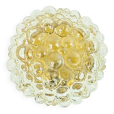 Large Mid-Century Amber Bubble Glass Ceiling Light by Helena Tynell, 1960s