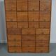 Vintage German pine & oak apothecary cabinet, 1950s