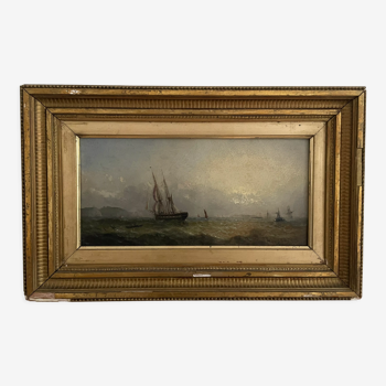 Marine painting signed Adolphus Knell