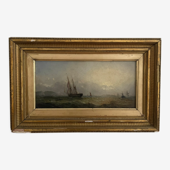 Tableau Marine signé Adolphus Knell