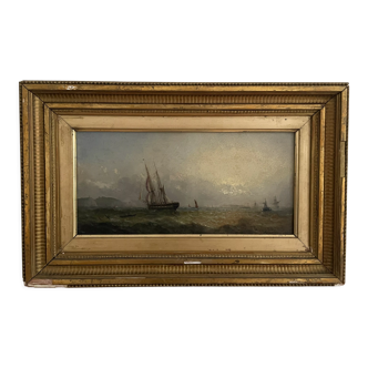 Marine painting signed Adolphus Knell