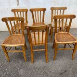 Set of 6 raw bistro chairs