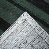 Green & Black Vintage Kilim Rug, 86x86Cm