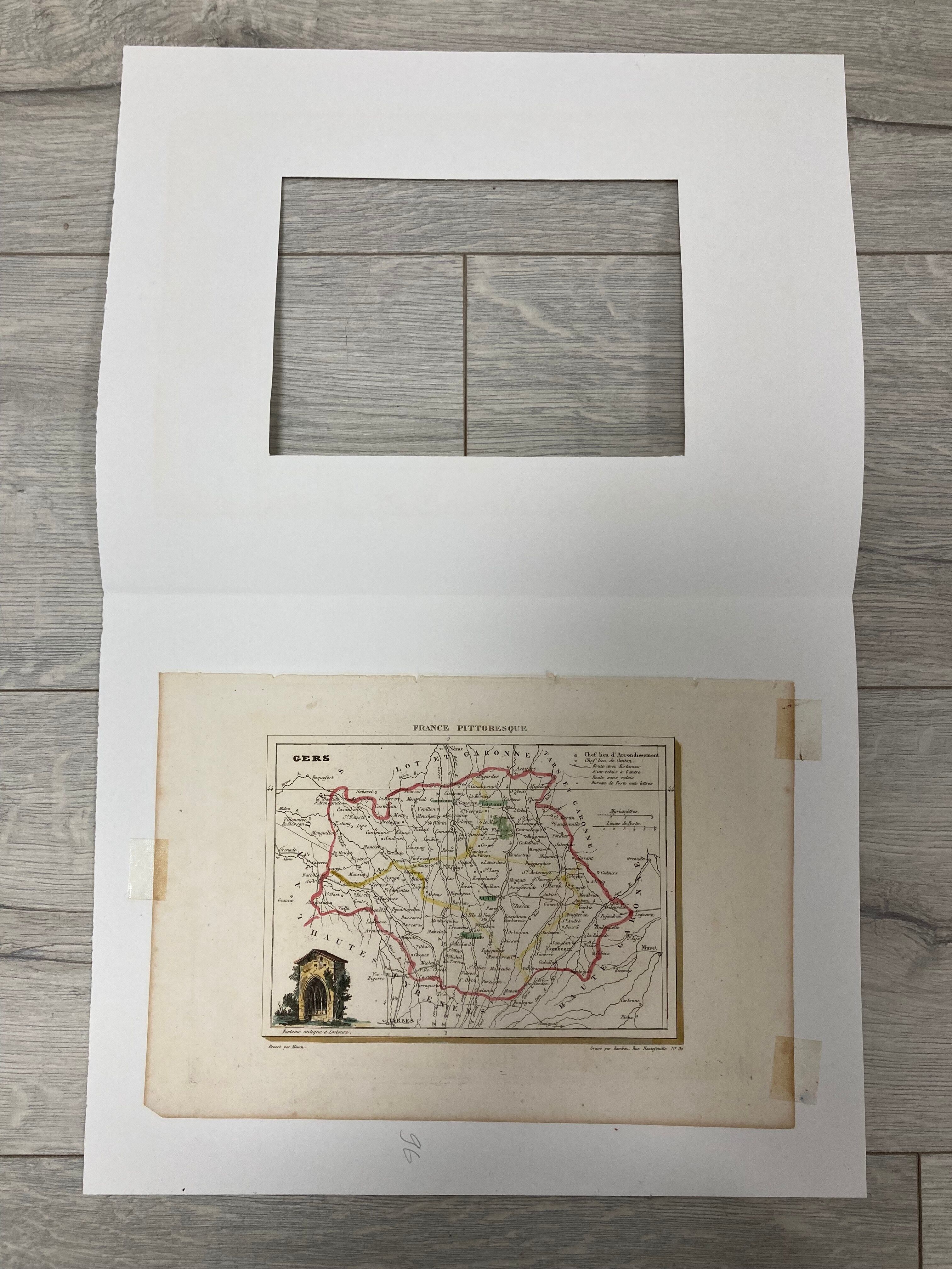 Carte ancienne du gers