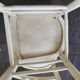 Set de 6 chaises bistrot vintages blanches