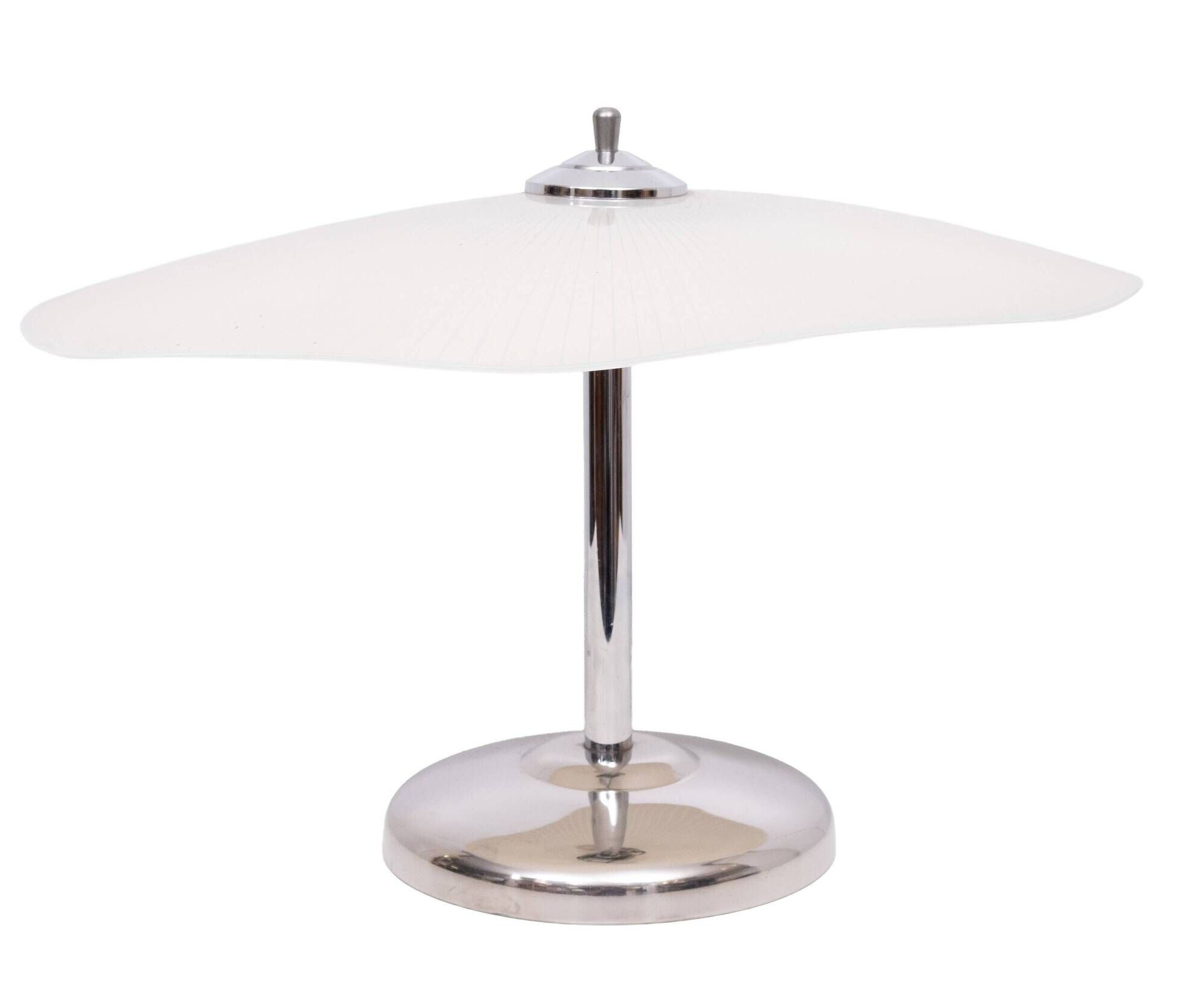 Art Deco style Table Lamp Large Oval Glass shades Germany