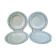 Lot de 4 assiettes creuses anciennes Gien – Terre de Fer modèle Austerlitz