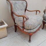 Paire de fauteuils bergère ancienne vintage