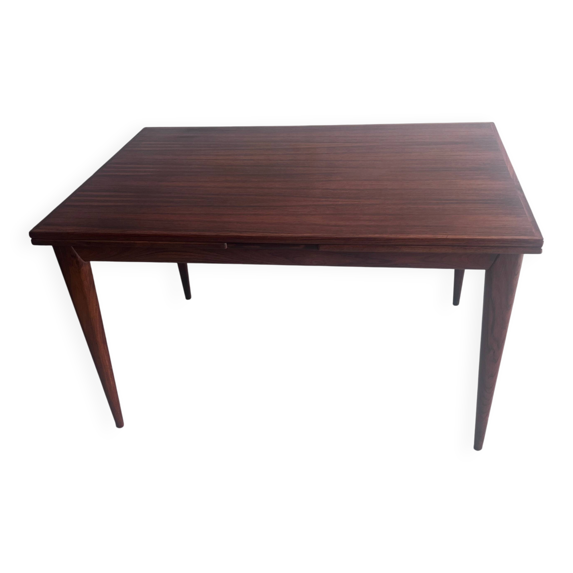 Danish extendable dining table in rosewood by Niels O. Møller, model 254, Denmark, 1960s.