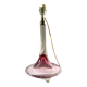 Large Danish Fanfare Lamp in Pink Glass by Holmegaard for Royal Copenhagen, 1980s