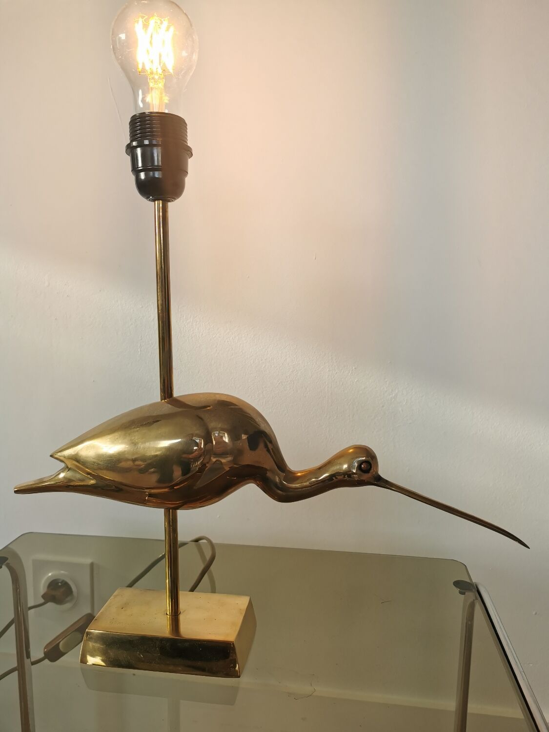 Ibis brass lamp foot