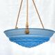 Suspension plate glass basin moulded 1930s