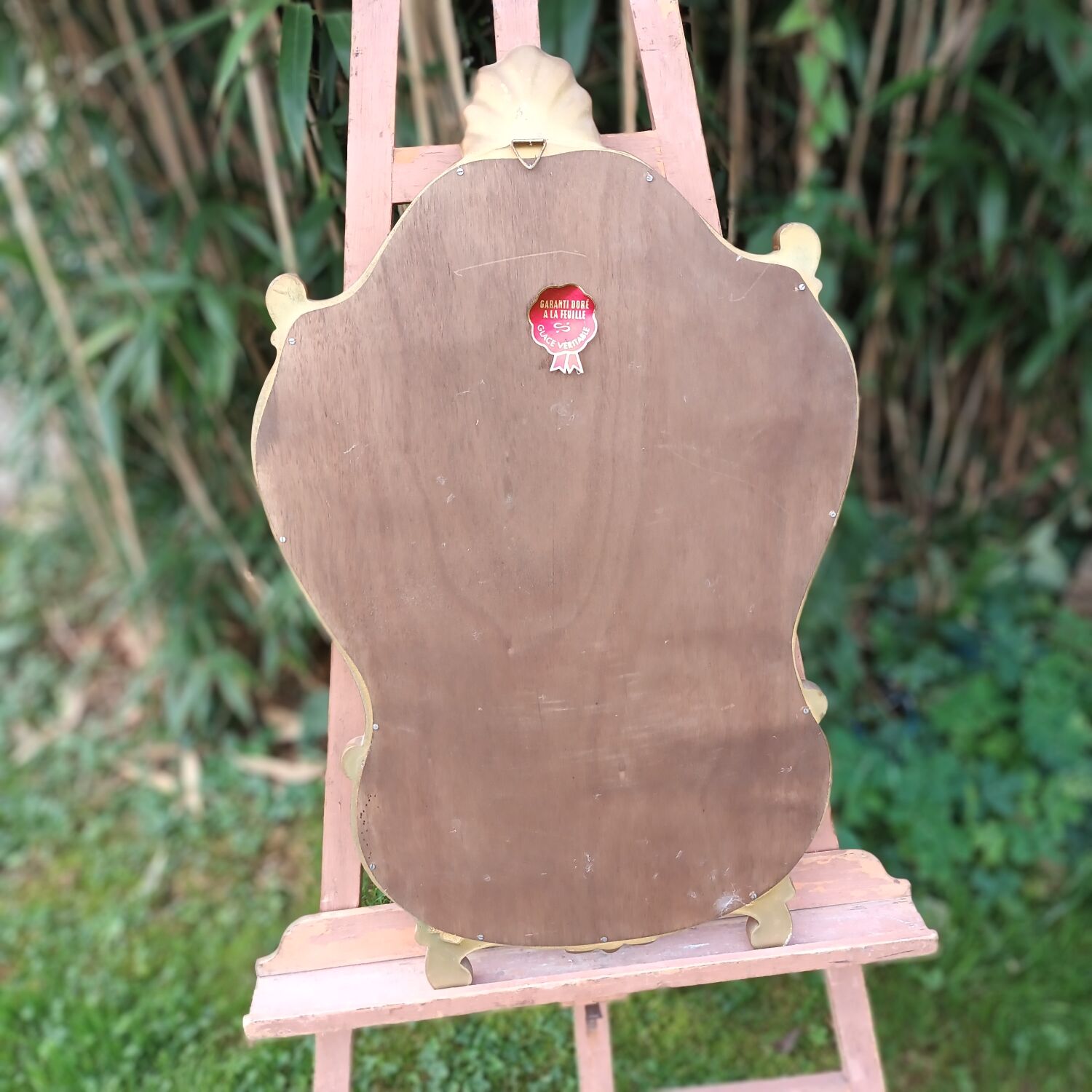 Golden baroque mirror