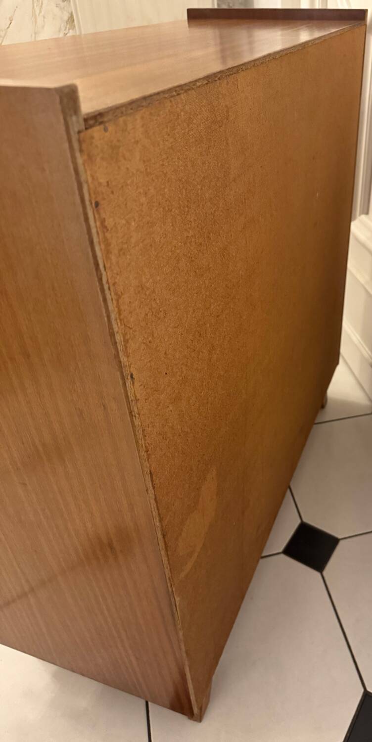 Vintage shoe cabinet with splayed legs