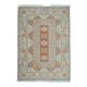 1970s Vintage Turkish Handmade Wool & Cotton Orange Area Rug 254x358