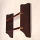 Antique marine-style shelves in mahogany veneer, Italy, 20th century.