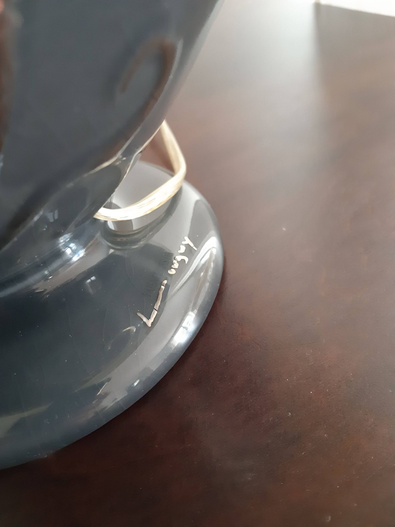 Lampe faïencerie de Longwy