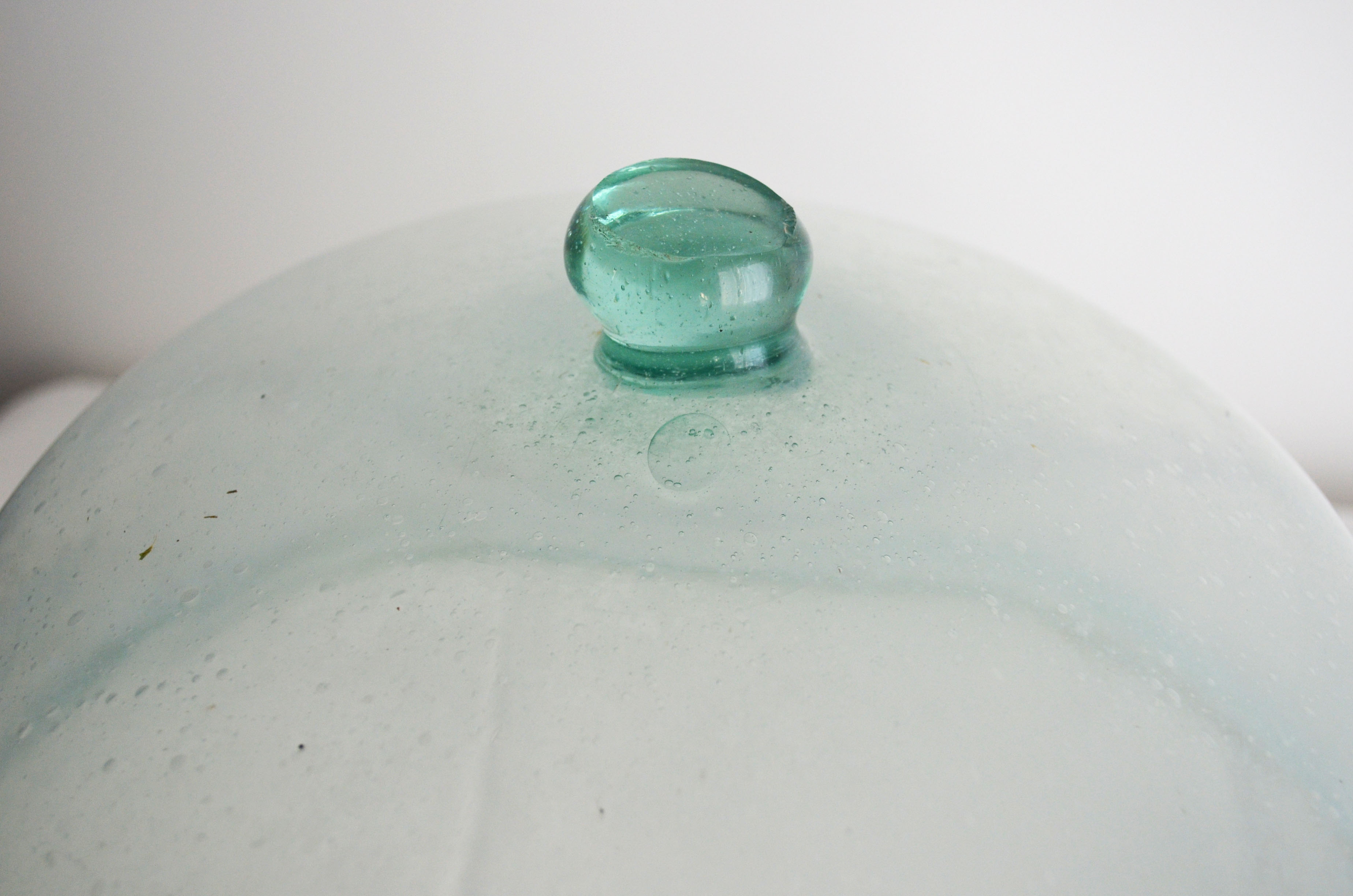Late 19th century glass garden bell