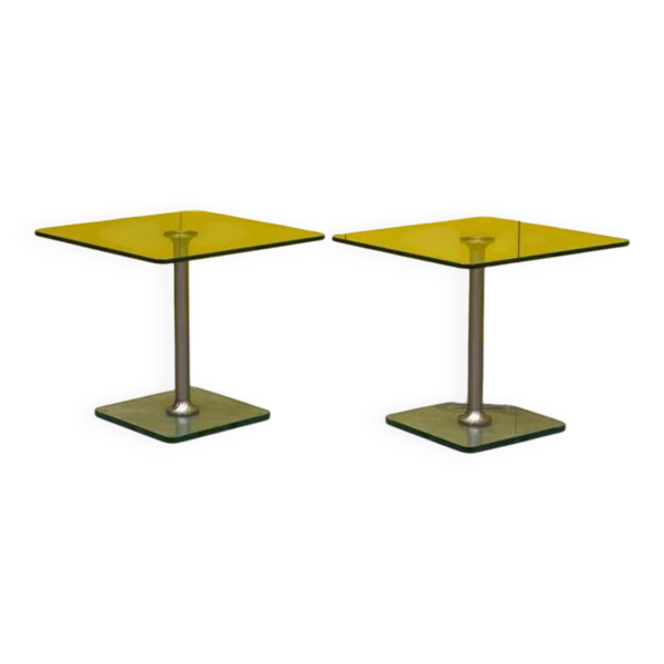 Tables d'appoint en verre draenert allegro 1011 – ensemble de 2 (le prix est pour une)