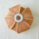 Abat-jour suspension forme fleur paille vintage