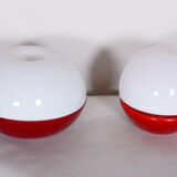 Lampe de table en verre midcentury, designer stepan tabery, opp jihlava, tchéquie, années 1960