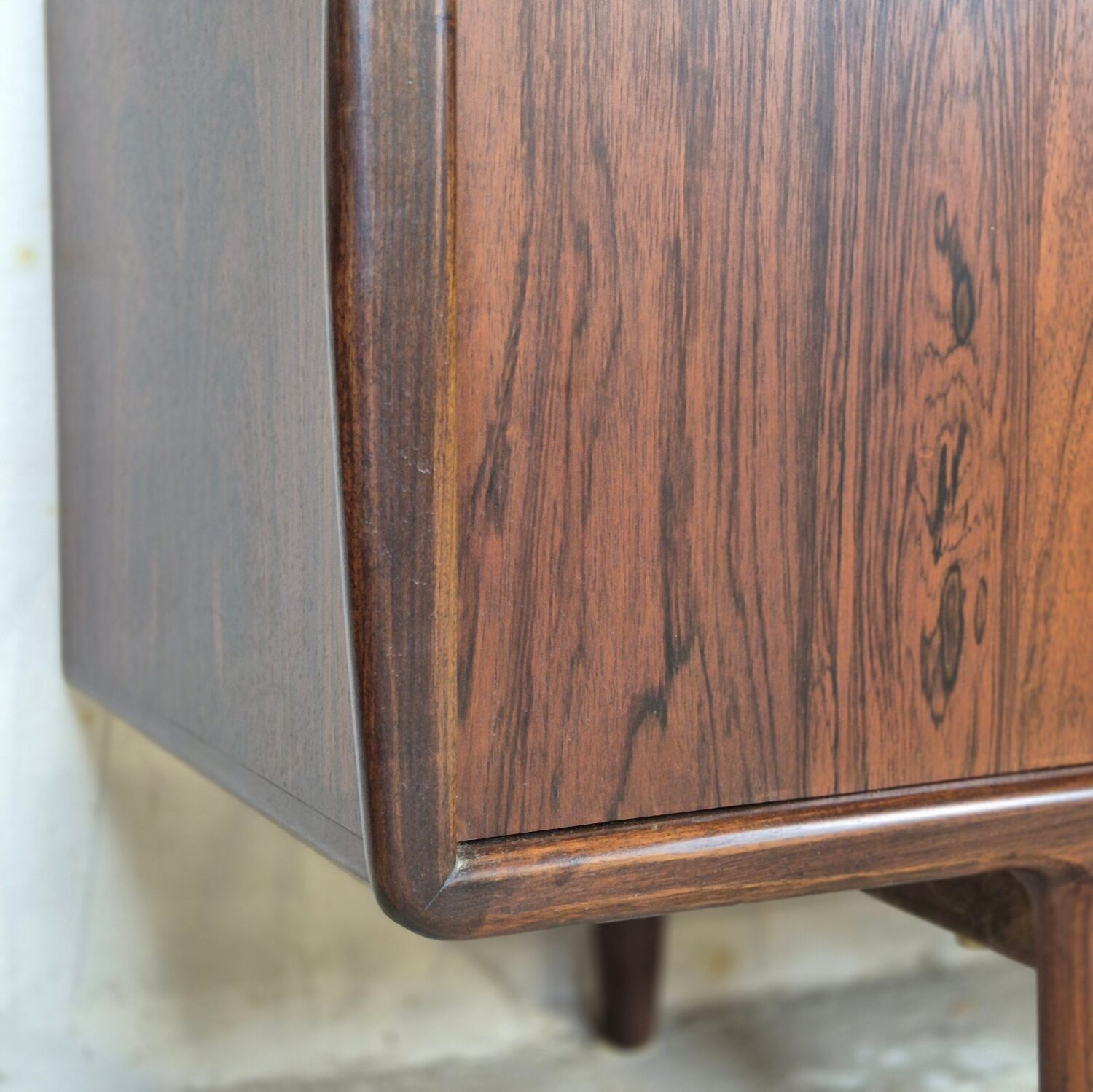 H.P. Hansen vintage rosewood Danish sideboard, TV cabinet 60s