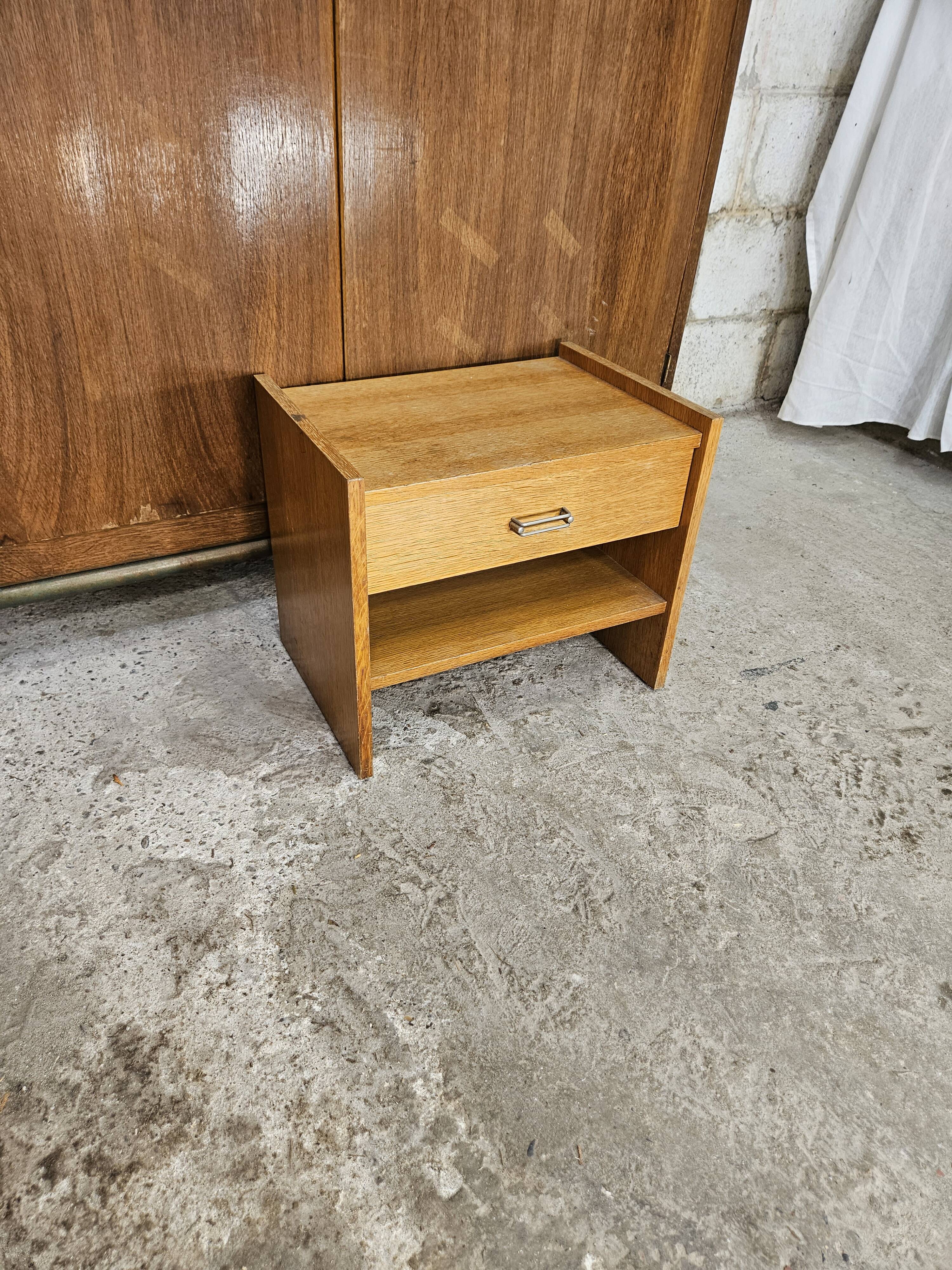 Scandinavian style bedside table 1960